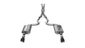 Corsa Performance 2015 Ford Mustang GT 5.0 3in Cat Back Exhaust Black Dual Tips (Sport)