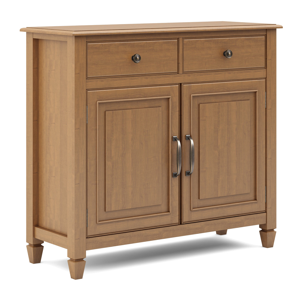 Connaught Solid Wood Entryway Storage Cabinet in Light Golden