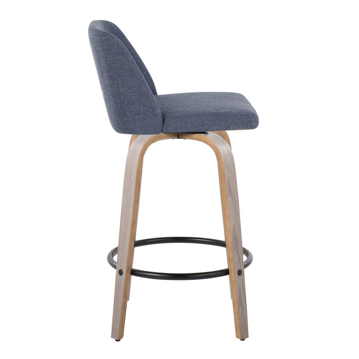 26" Contemporary Fixed-Height Counter Stool with Swivel
