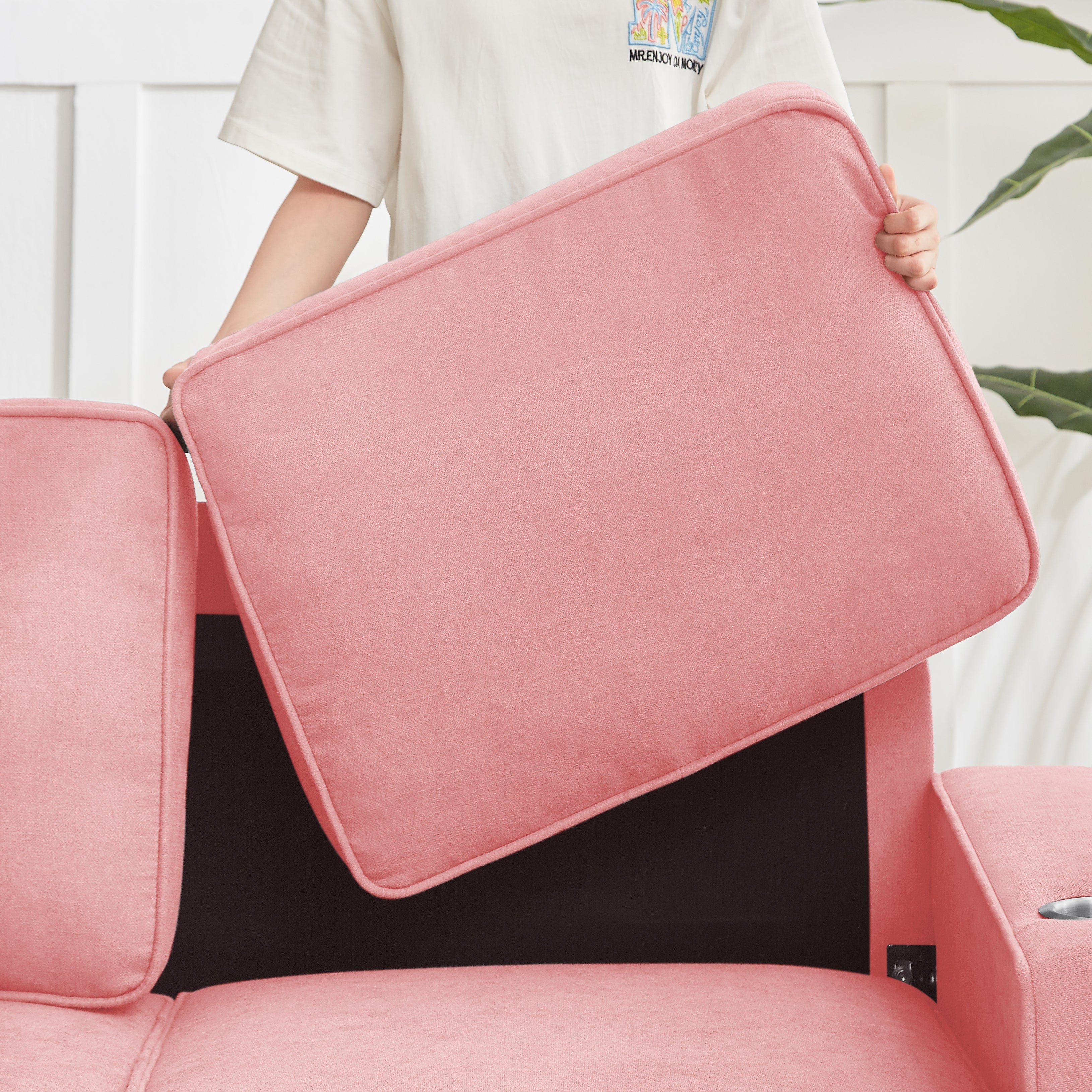 Modern Snowfleece 3-Seater Sofa