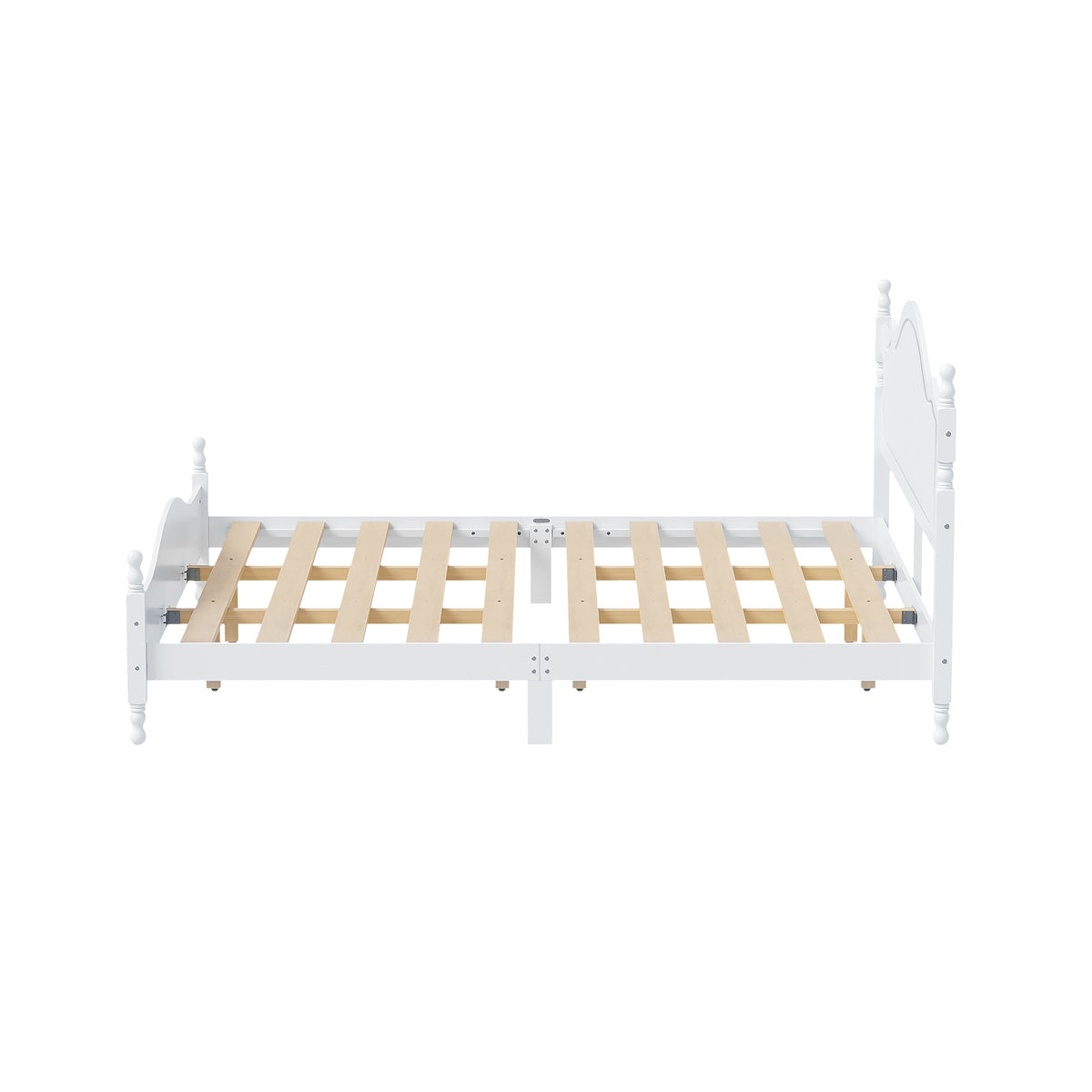 Retro Style King Bed Frame with Headboard