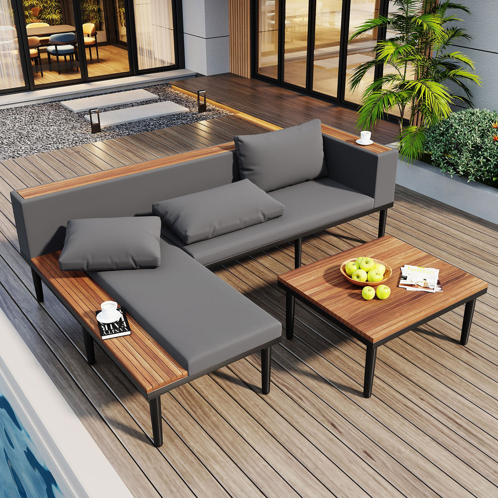 Luxury Patio Furniture Set with Removable Cushions