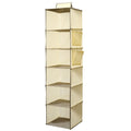 Bamboo Multi Layer Wardrobe Storage Hanging Bag