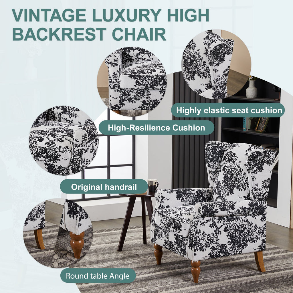 Vintage Luxury Coffee Table & Armchair Set