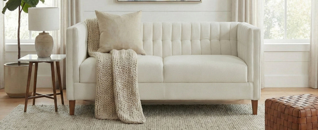 Modern 3-Seater Sofa 76" Upholstered Couch