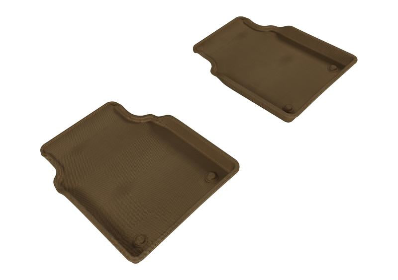 3D MAXpider 2011-2018 Audi A8L Kagu 2nd Row Floormats - Tan L1AD03021502