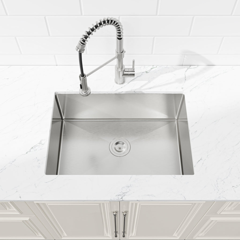 Stainless Steel Kitchen Sink - 27"x19" Undermount