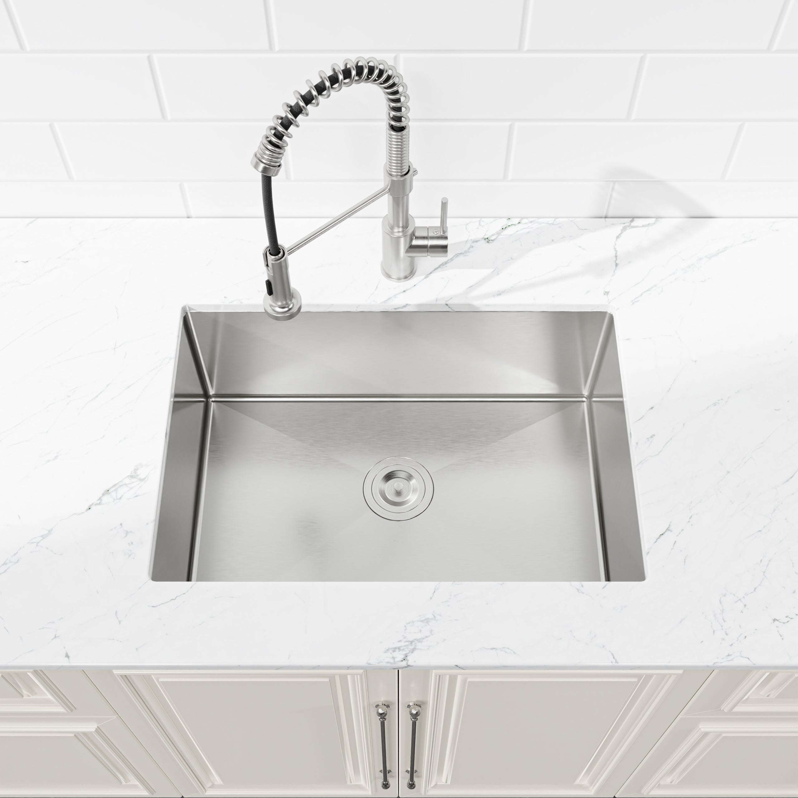 Stainless Steel Kitchen Sink - 27"x19" Undermount