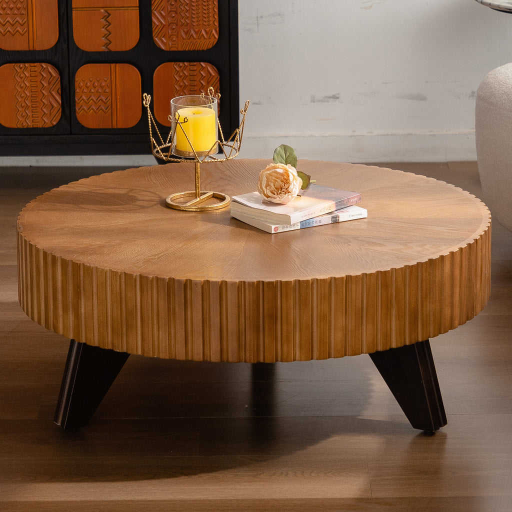 35.4" Round Retro Coffee Table