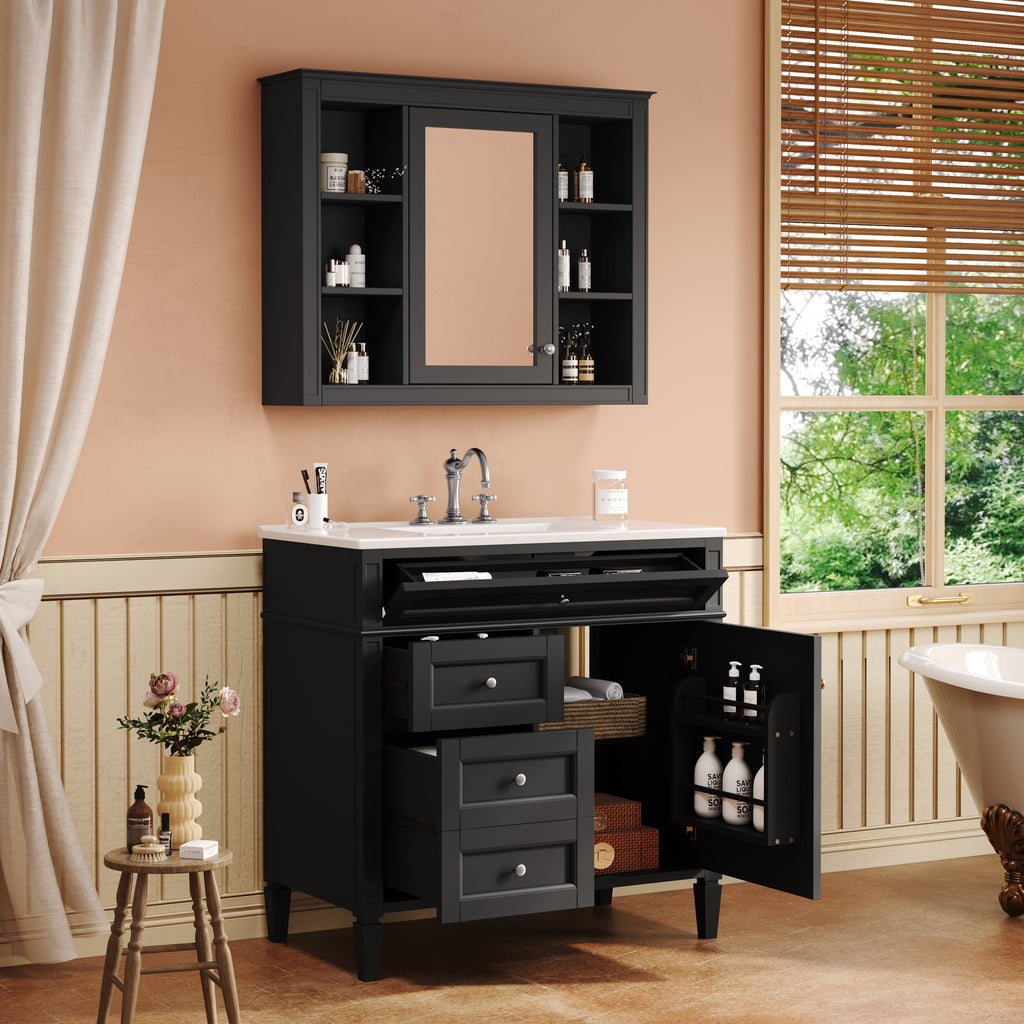 36'' Bathroom Vanity with Medicine Cabinet