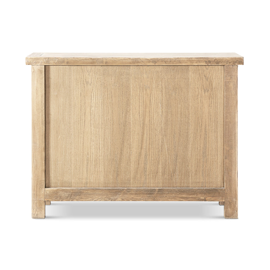 Arden 51" Solid Reclaimed Pine Lattice 2-Door Accent Storage Cabinet