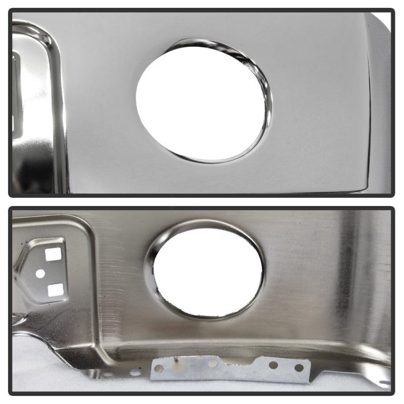 Spyder Ford F150 09-14 w/Fog Light Hole w/o Harley Model Front Bumper - Chrome (OEM 9L3Z17757B) 9948480
