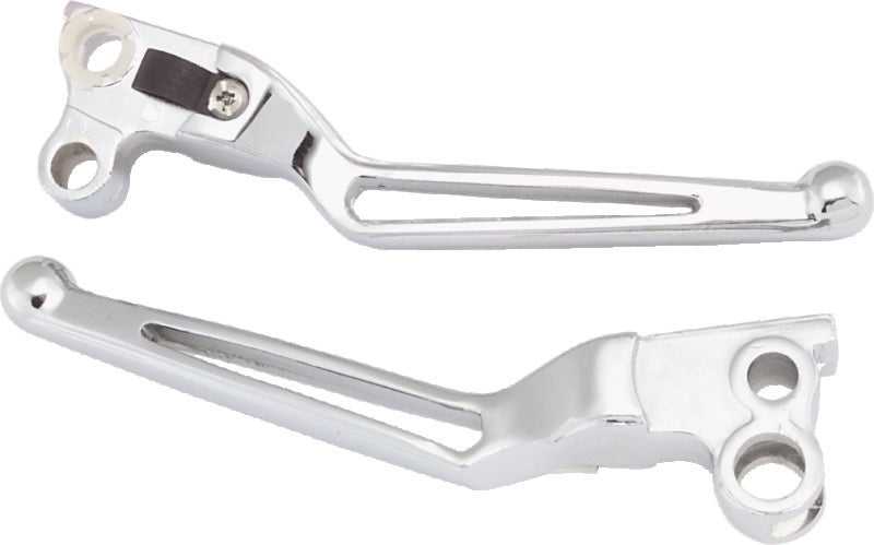 Bikers Choice 82-95 Big Twin & XL Chrome Custom Slotted Lever Set 491253
