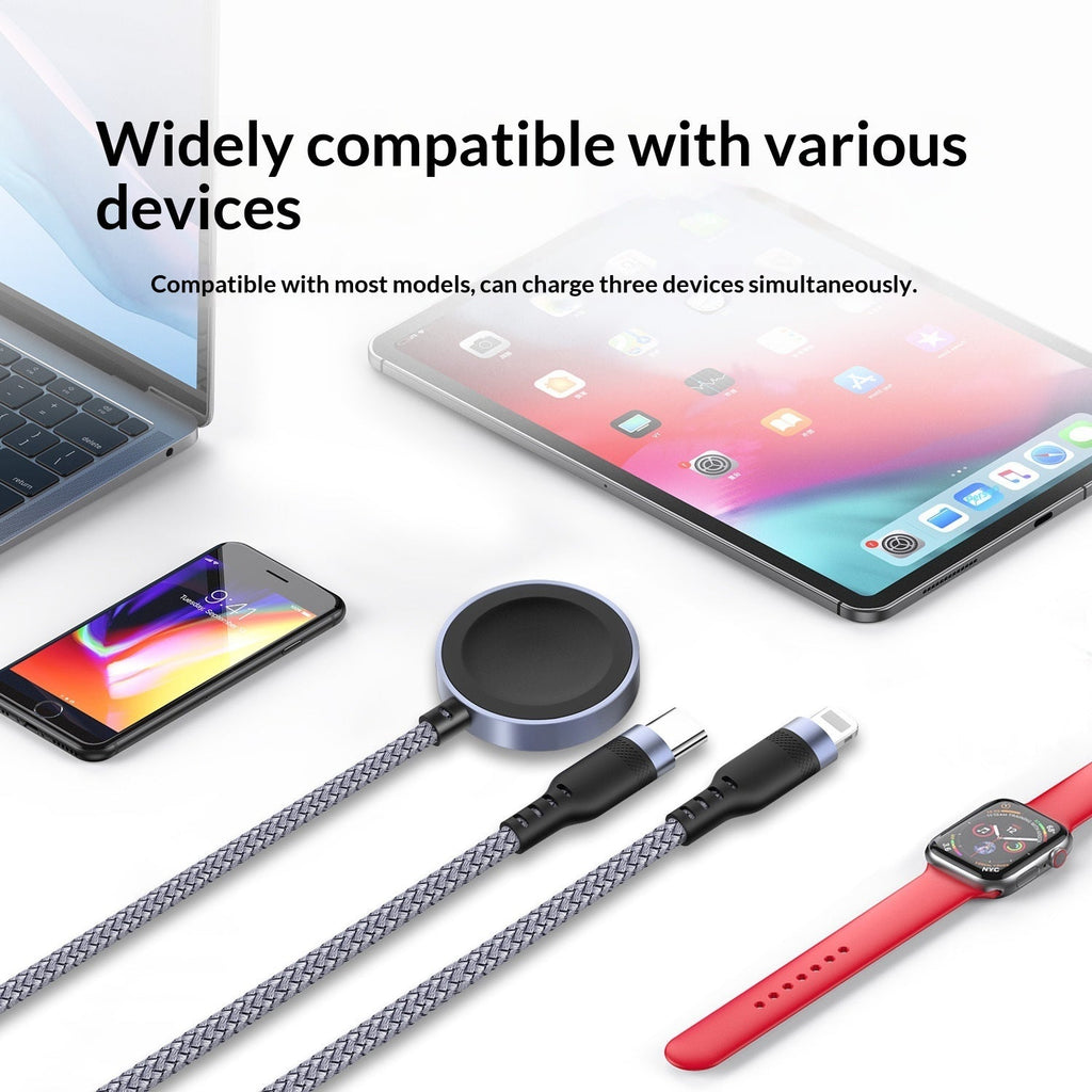 Magnetic Wireless Charging Watch Charger Type Car Data Cable