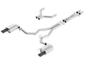 Borla Atak Cat-Back 15-17 Ford Mustang GT 5.0L V8 MT/AT 3in pipe 4in Black Chrome Tips 140630BC