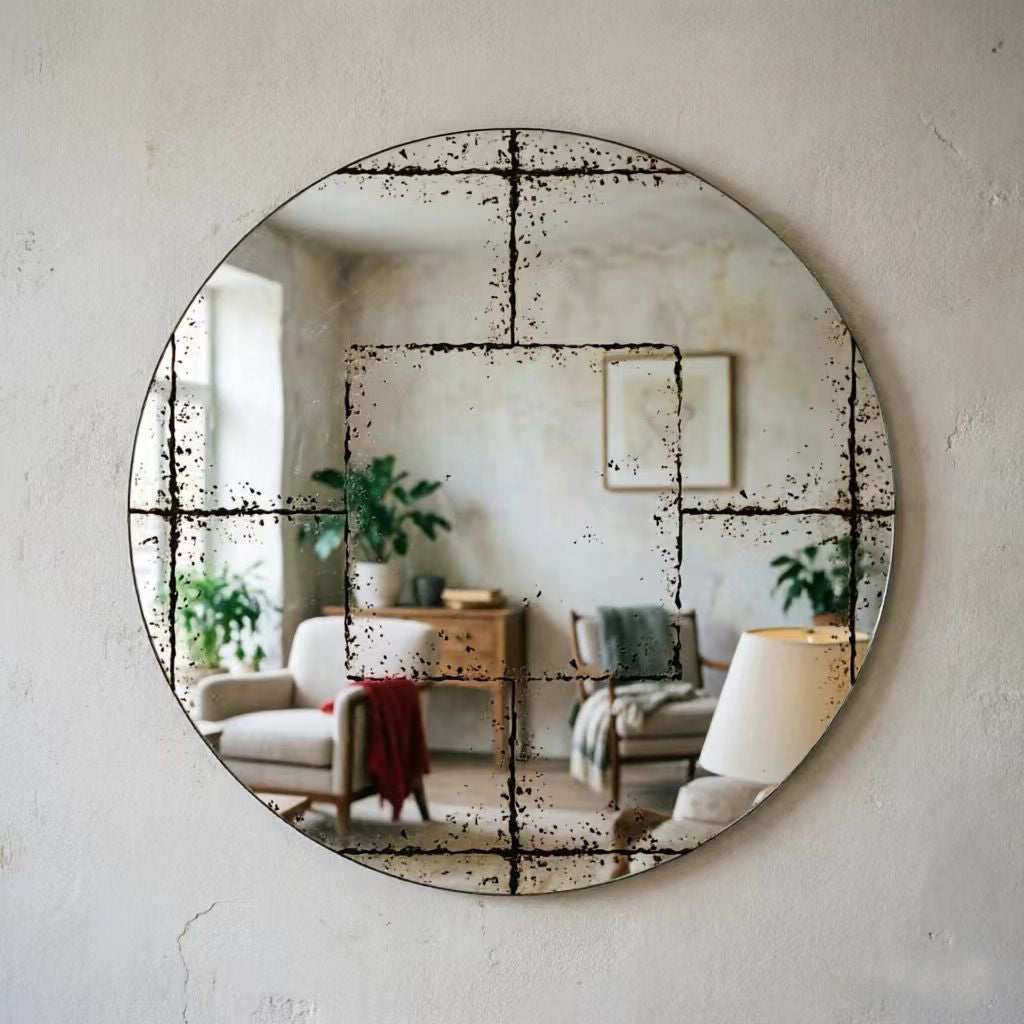 Round Wall-Mounted Mirror