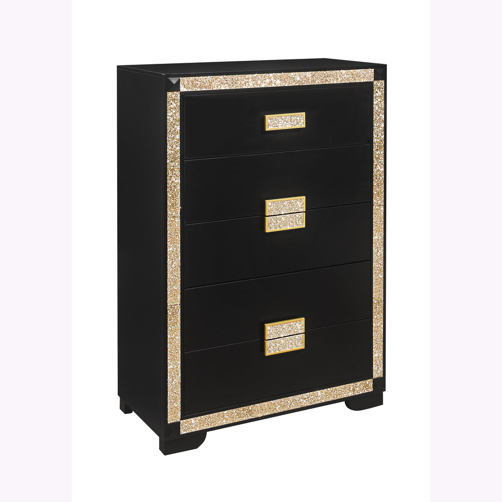 Lively Black/Gold Chest