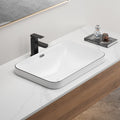Ceramic Undermount Bathroom Sink 22.05" x 15.36"
