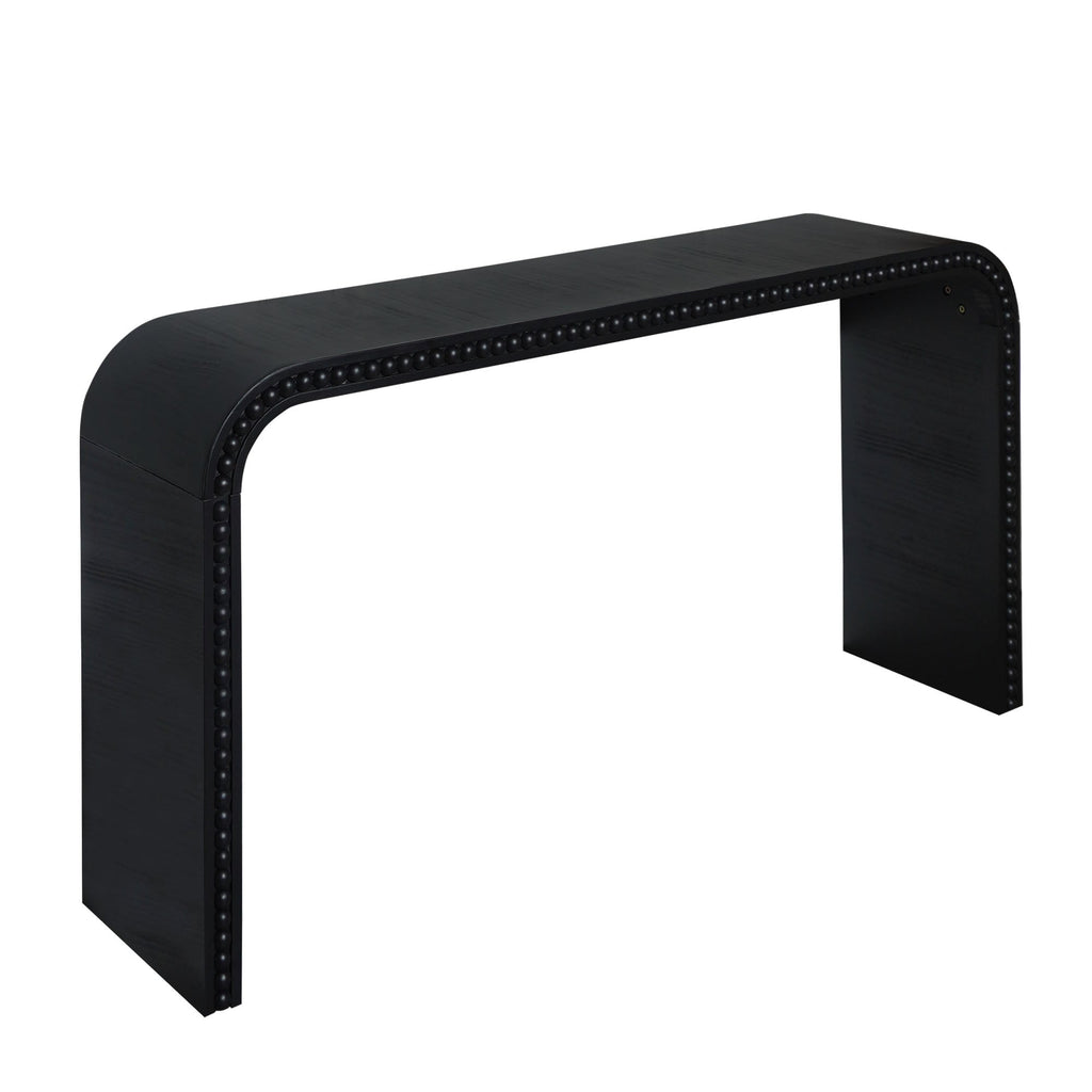 Black Wood Console Table