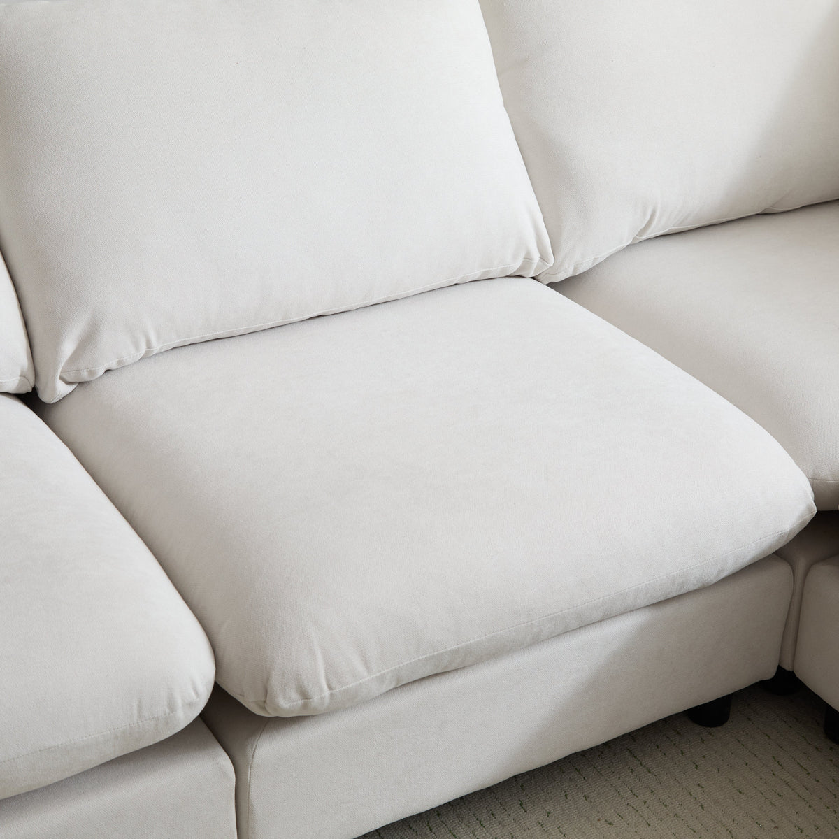 99 in. 3-Piece Modular Free Combination Sectional Sofa Couch