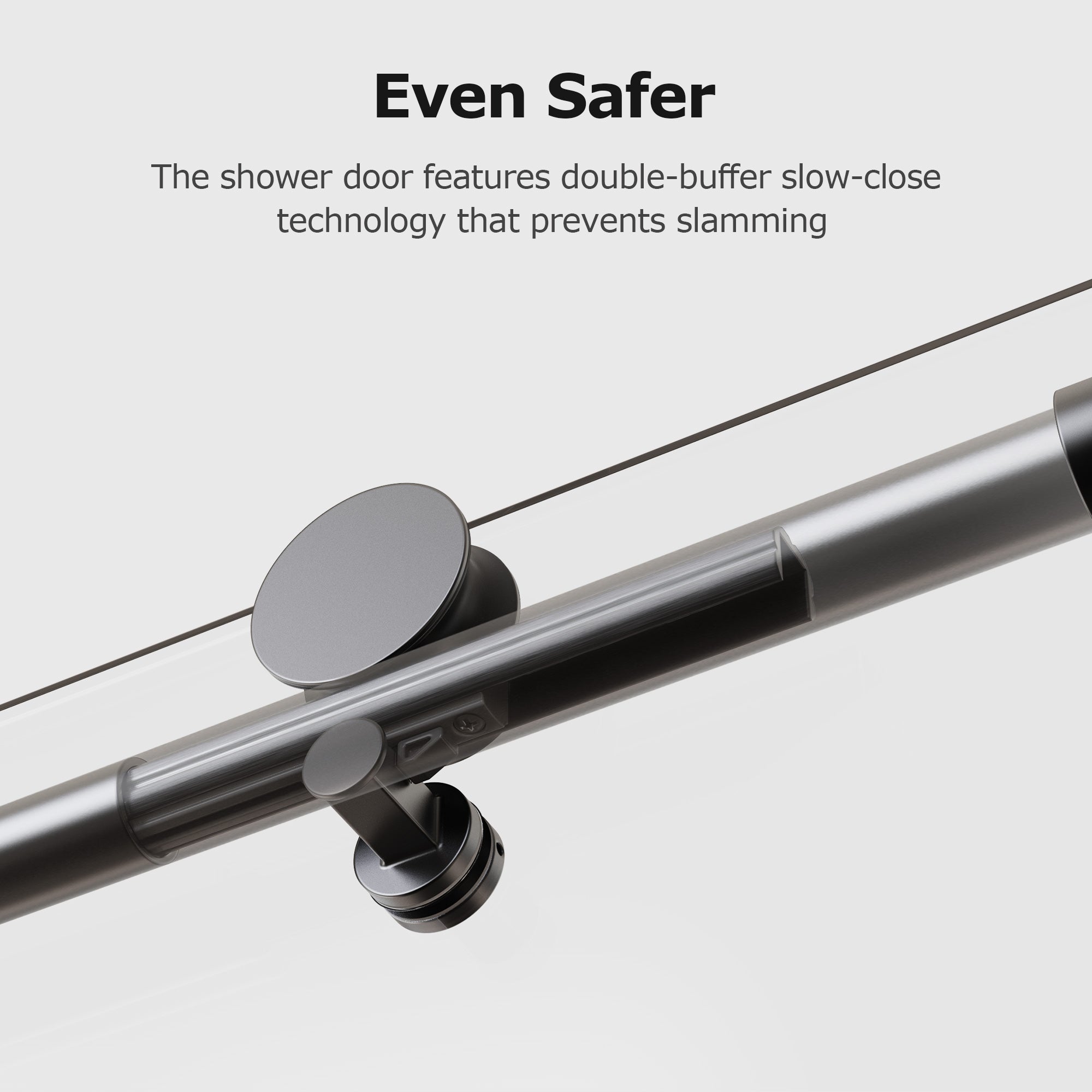 46-48" W * 76" H Frameless Single Sliding Shower Doors