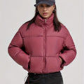 Stand-collar Puffer Cotton-padded Coat For Petite Figures