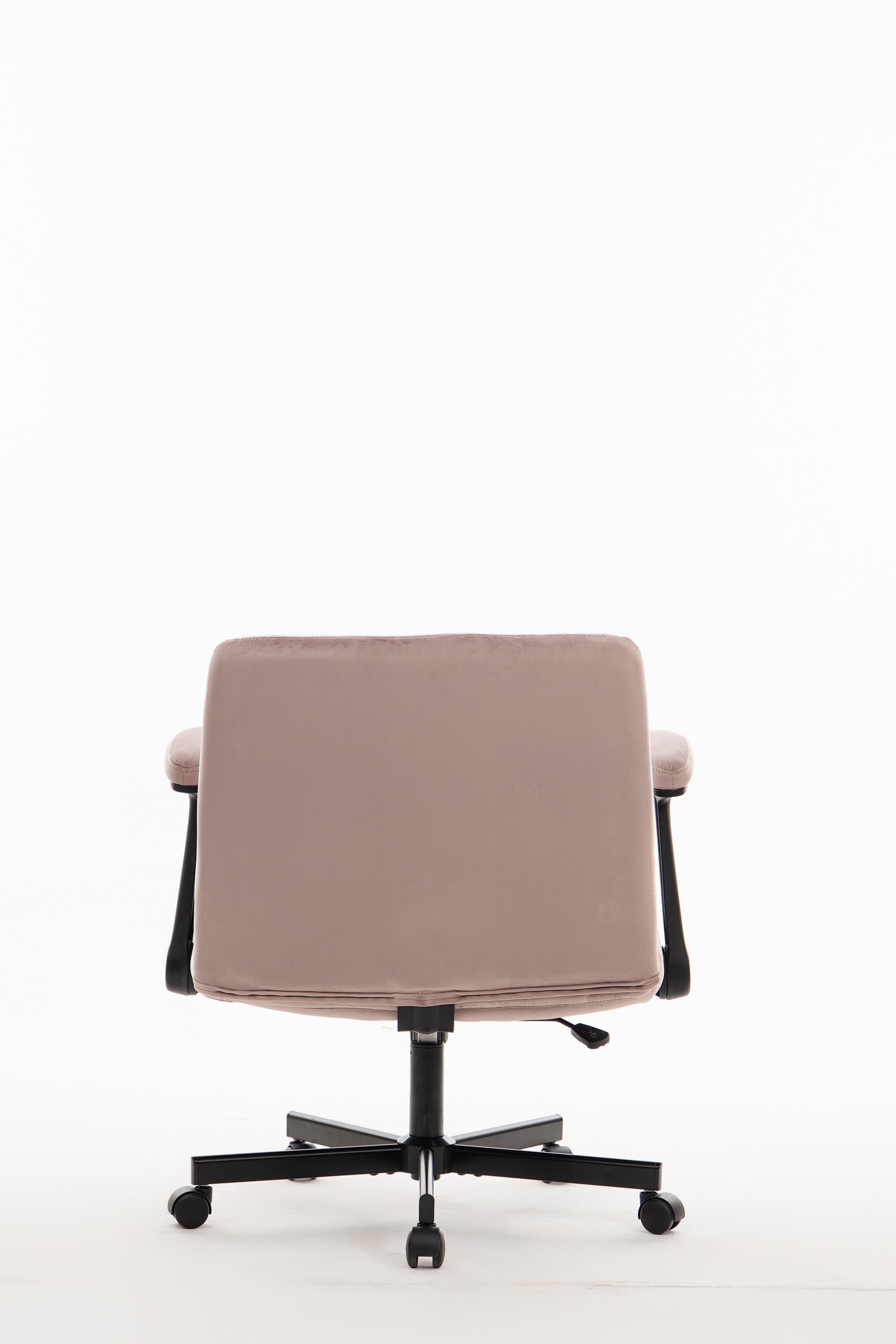 Pink Velvet Criss Cross Armrest Office Chair