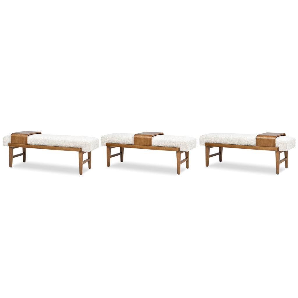Billie 52" Modern Telephone Bench with Sliding Shelf