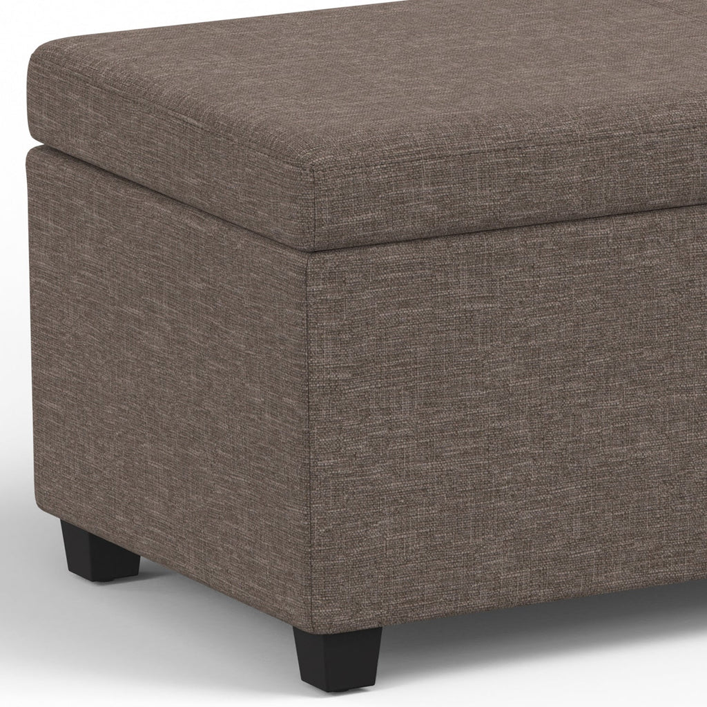 Avalon Extra Large Storage Ottoman Bench - Fawn
