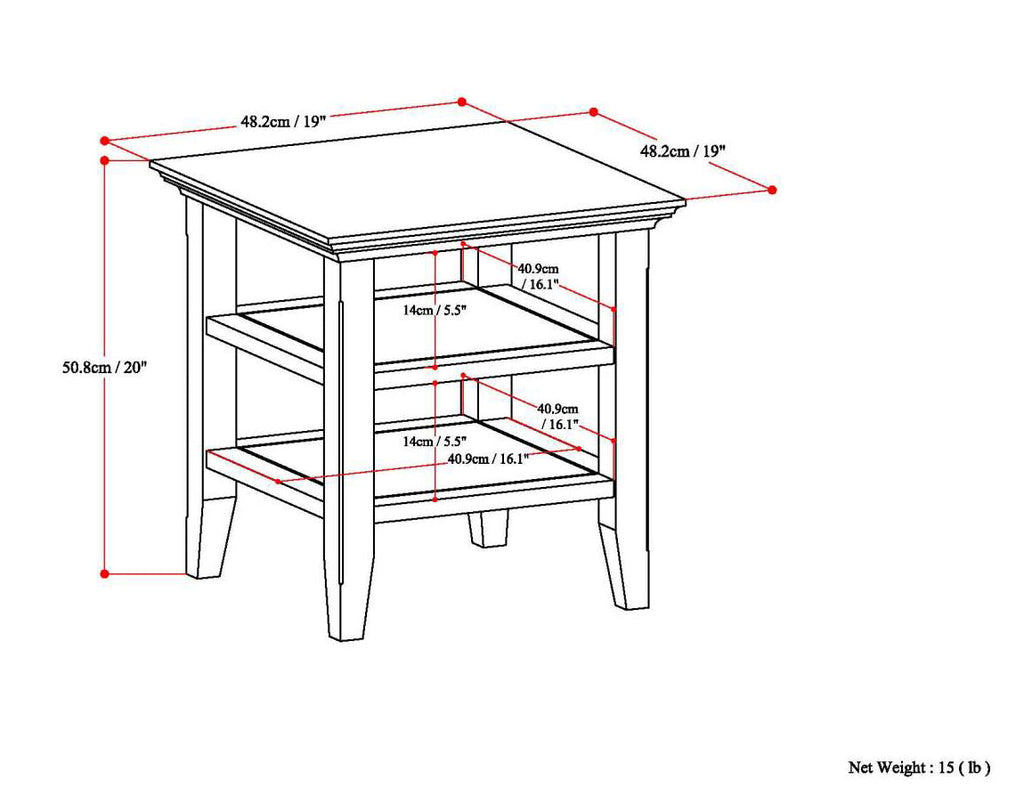 Acadian Rustic End Table