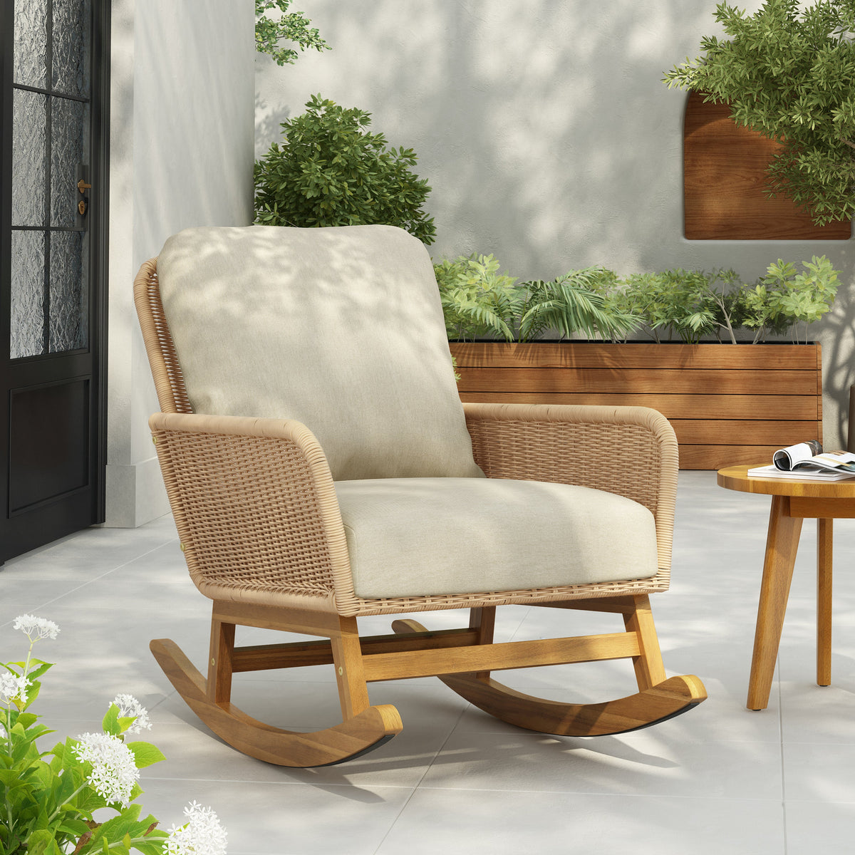 Contemporary Minimalist Patio Seating