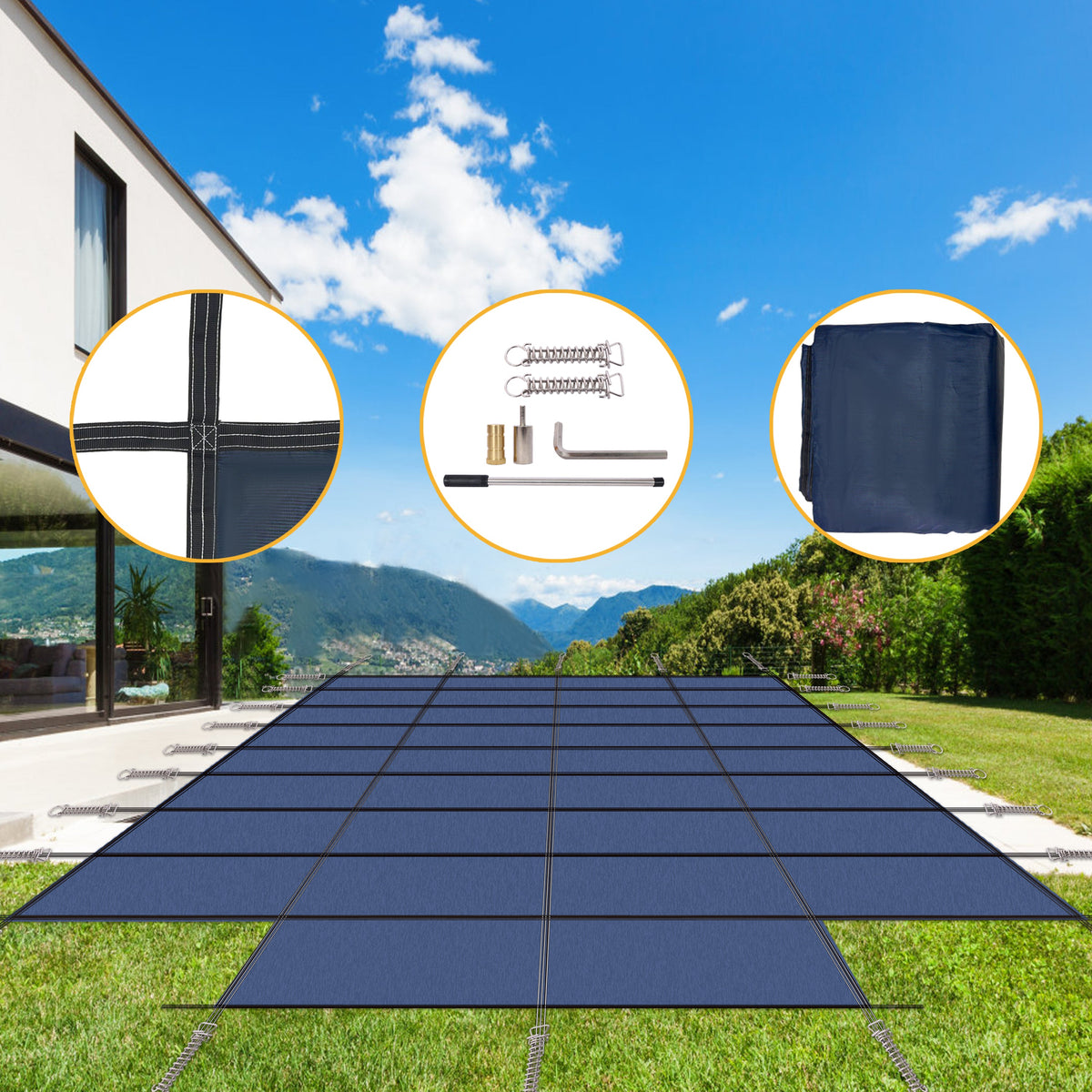Pool Safety Cover for Inground Swimming Pools
