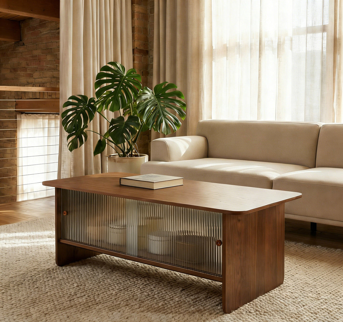 47" Coffee Table With Storage