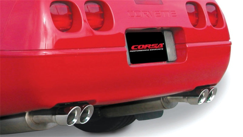 Corsa Performance 86-91 Chevrolet Corvette C4 5.7L V8 L98 Polished Sport Cat-Back Exhaus