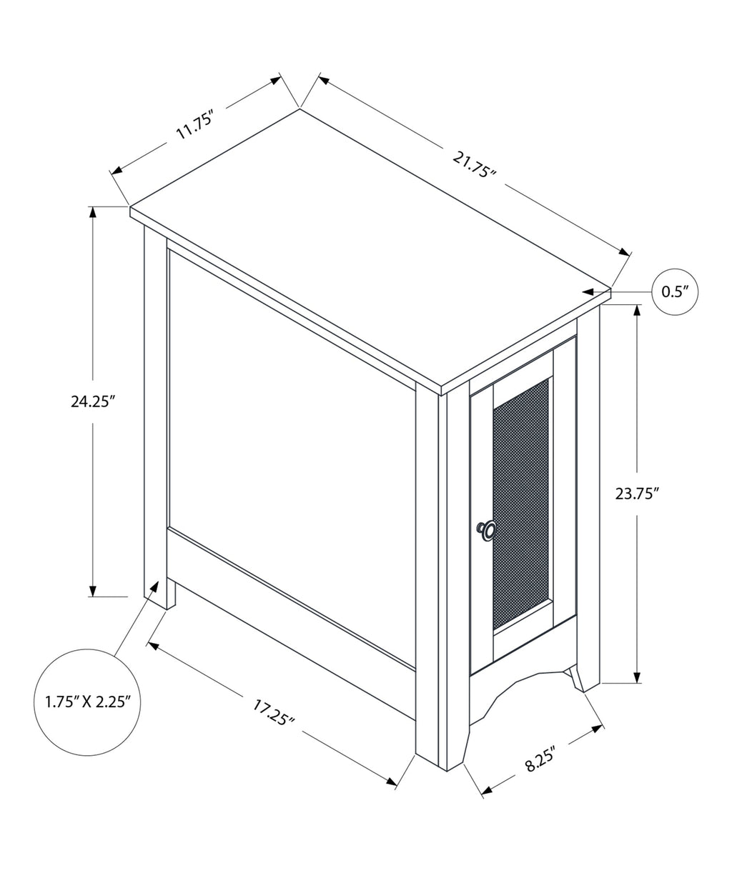 Accent Table with Storage