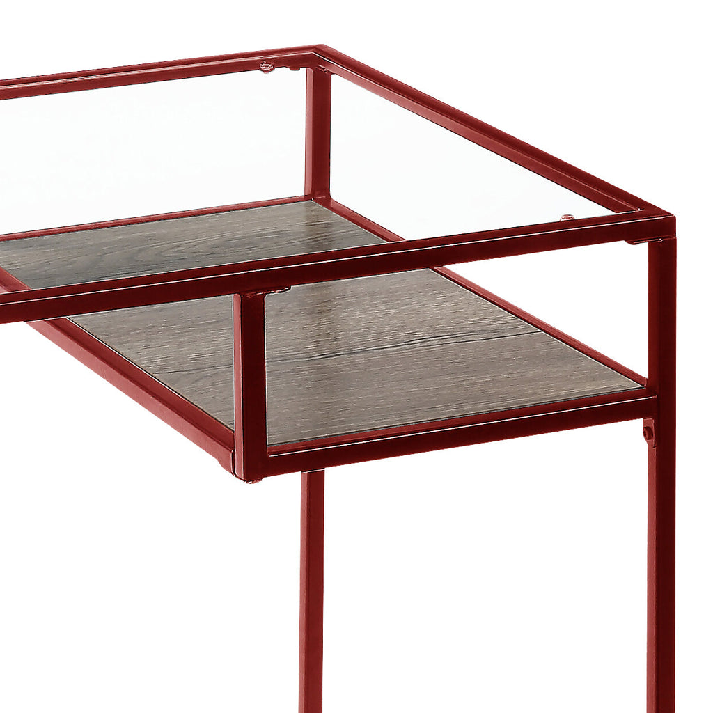 Yasin Glass Top Desk