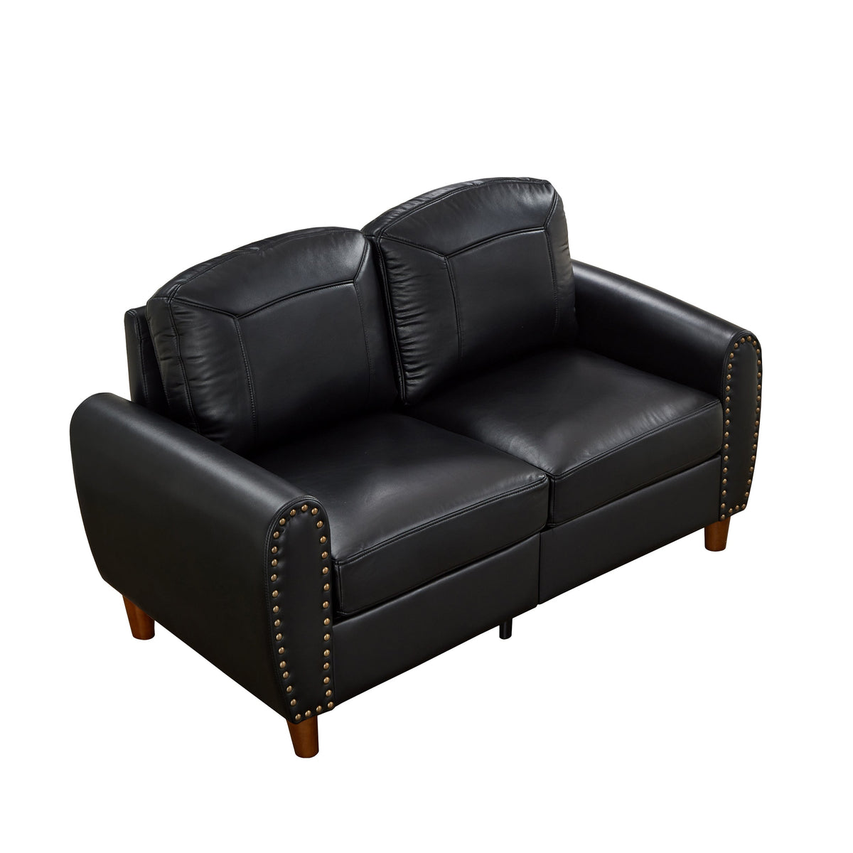 Classic 59" Faux Leather Loveseat