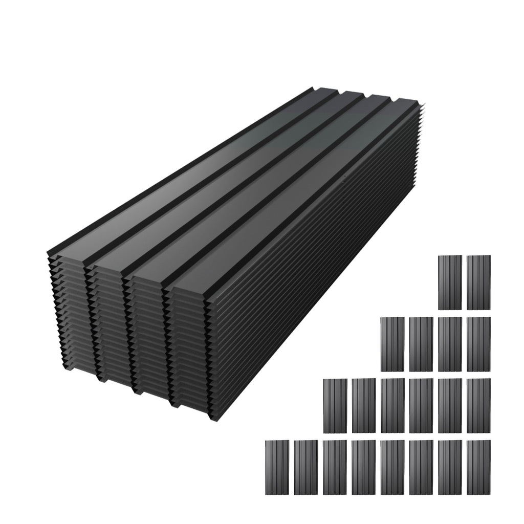 Metal Roof Panel - 61IN Galvanized Waterproof Roof Panels (20 PCS)