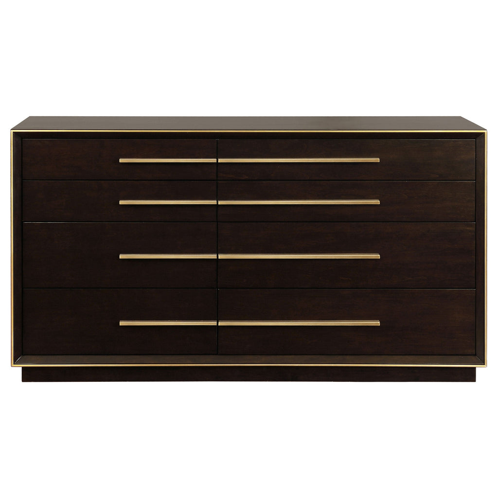 Prescott Smoked Peppercorn 8-Drawer Dresser