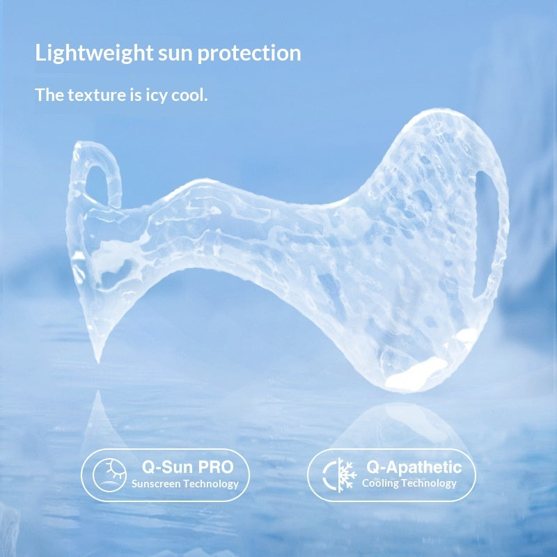 Sun Protective Face Mask Butterfly Style UV Blocking Cool Feel For Women