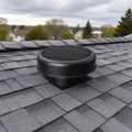 12" Flush Mount Round Solar Roof Vent Fan, 30W Dual Power