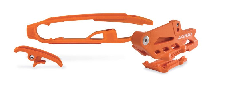 Acerbis 11-16 KTM 125-250SX/ XC250/ SX-F/XC-F Chain Guide/Slider Kit - Orange 2319600036