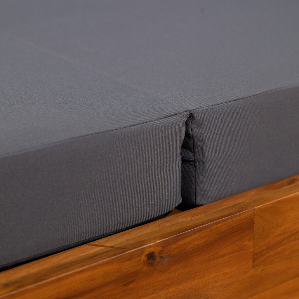 Gray Broadway/Ian Chaise Lounge Cushion (Triple Folds)