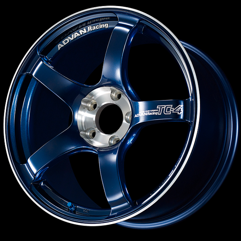 Advan TC-4 SE 15x7.0 / +30 Offset / 4x100 / 63mm Bore / Racing Indigo Blue and Diamond Cut YADS5E30AEF