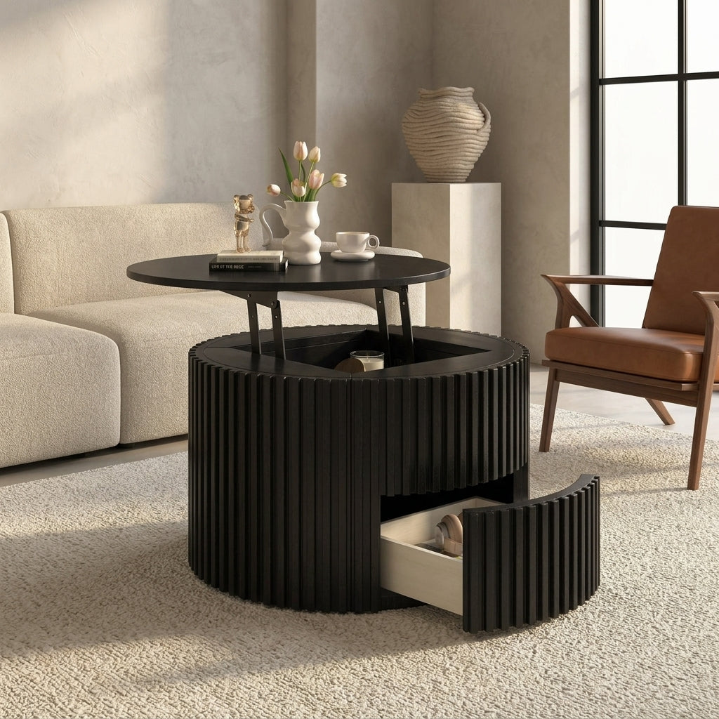 Vibe Haus Round Lift Top Coffee Table