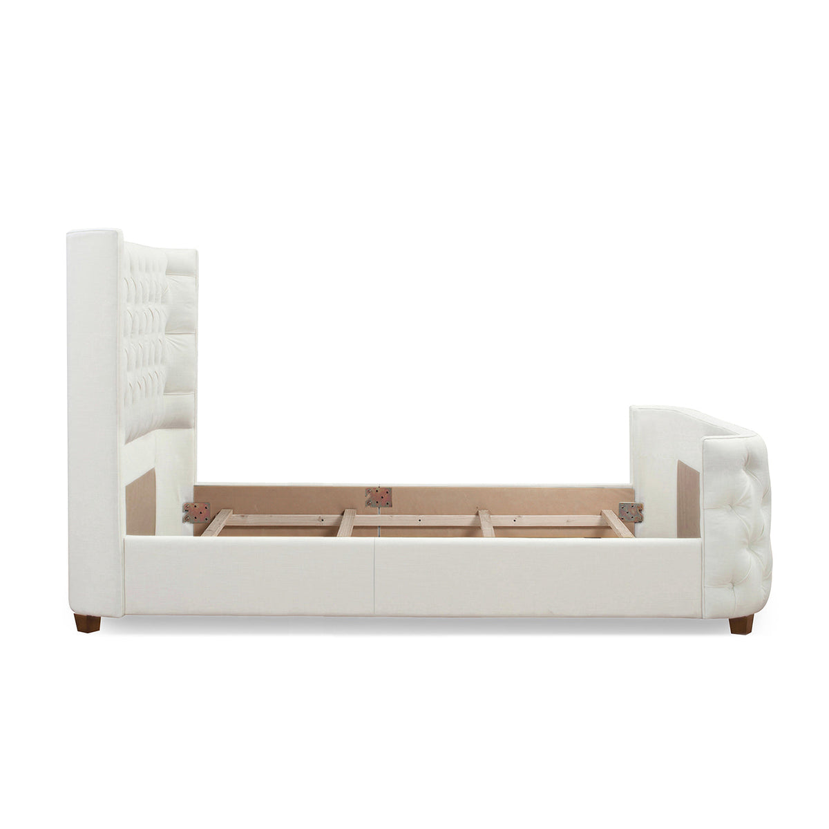 Brooklyn Queen Tufted Panel Bed Headboard and Footboard Set