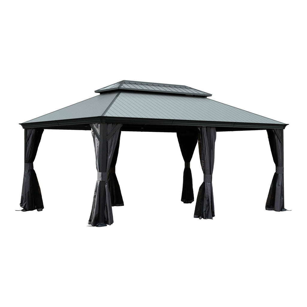 12'x18' Hardtop Gazebo with Resin Roof