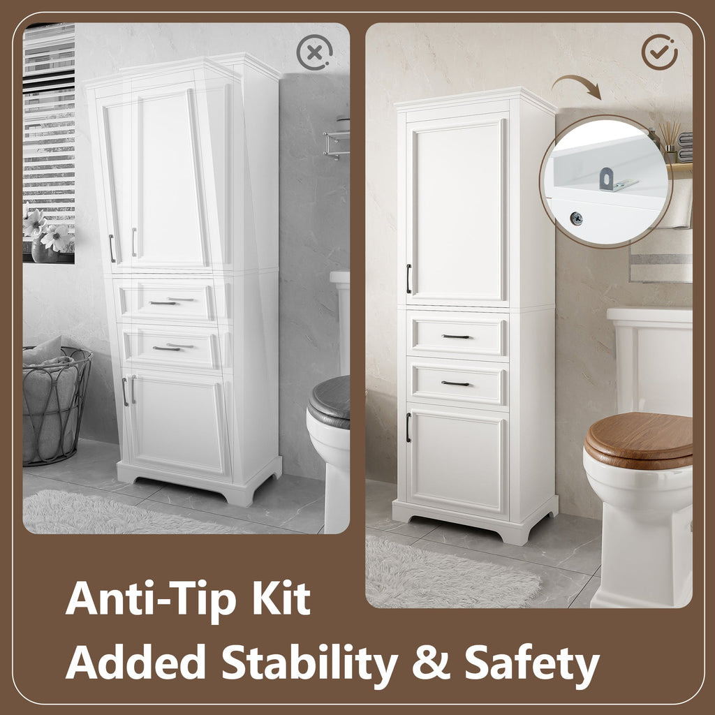 71-Inch Tall Freestanding Bathroom Vanity