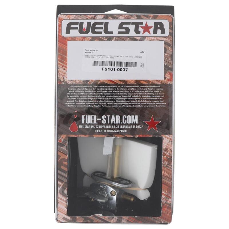 All Balls Racing 86-89 YFM 200 DX/1985 YFM 200 Moto-4/95-05 YFM 350 FX Wolverine 4x4 Fuel Valve Kit FS101-0037