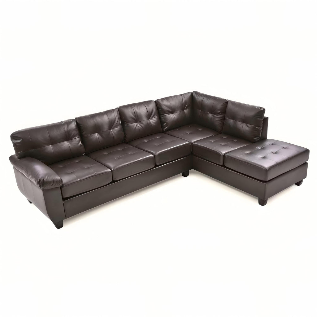 Gallant G905B-SC Sectional Without Ottoman - Cappuccino